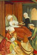 MASTER of the Pfullendorf Altar The Birth of Mary Spain oil painting artist
